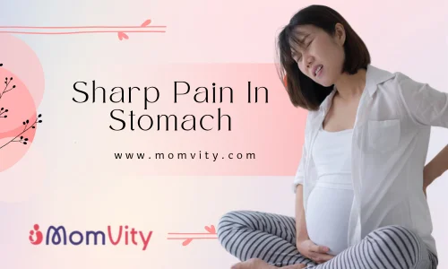 sharp pain in stomach during pregnancy first trimester