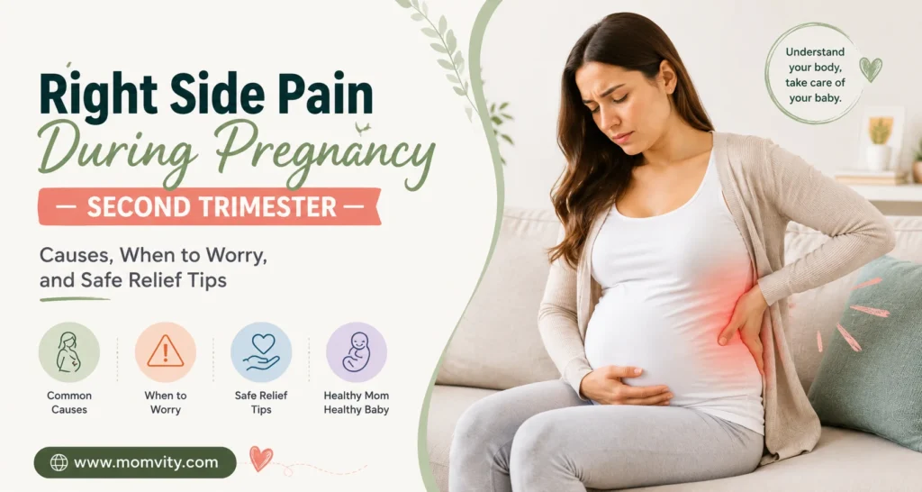 right side pain during pregnancy second trimester