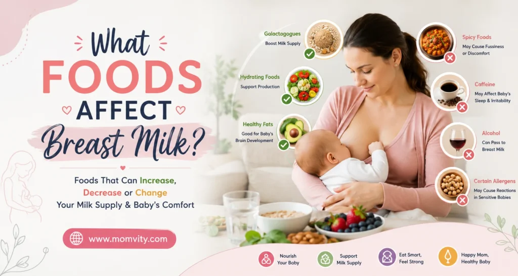 what foods affect breast milk