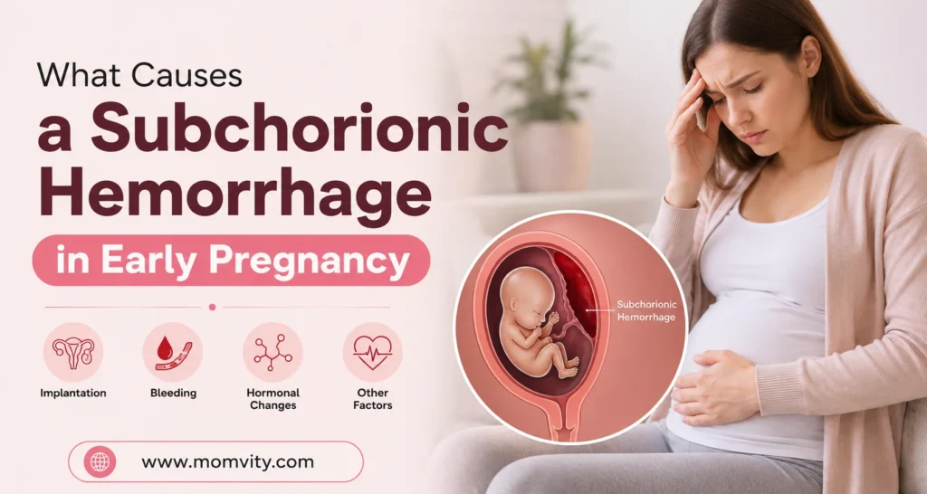 what causes a subchorionic hemorrhage in early pregnancy