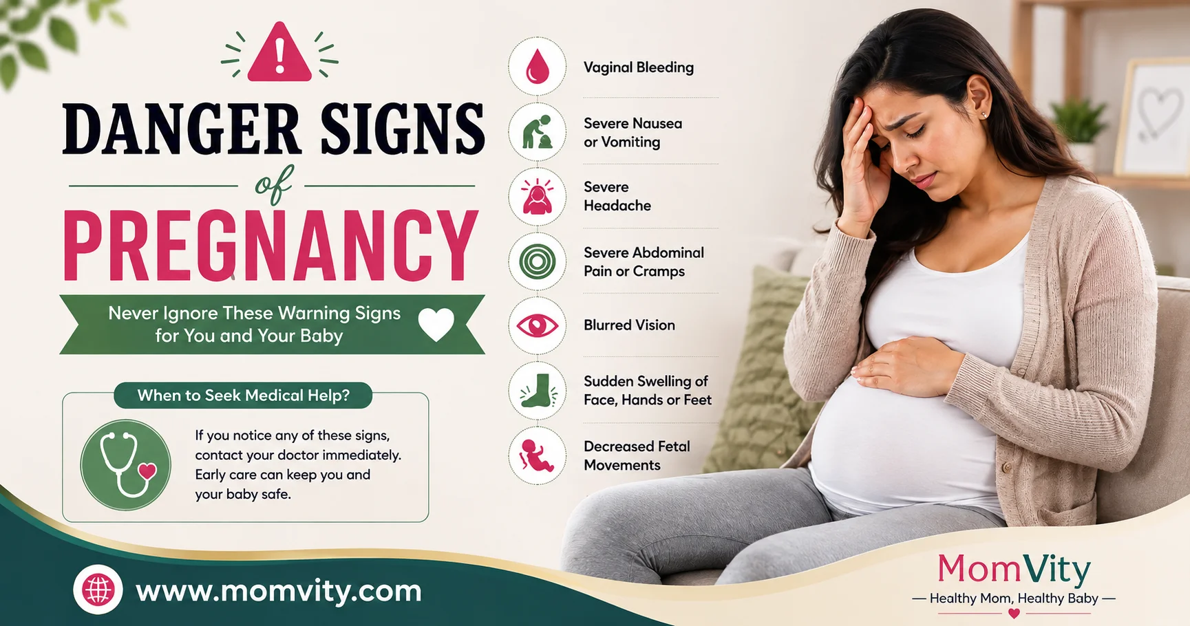 Danger signs of Pregnancy